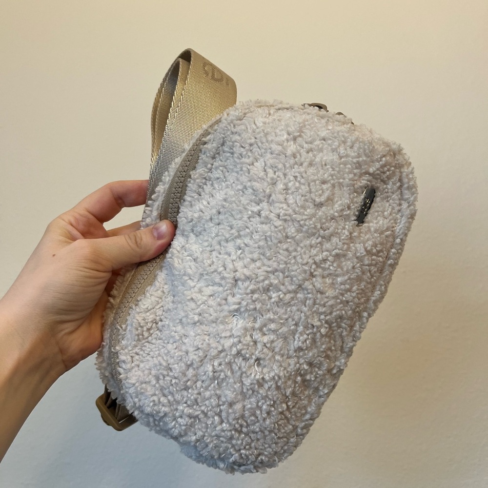 Lole Cream Sherpa Crossbody Bag